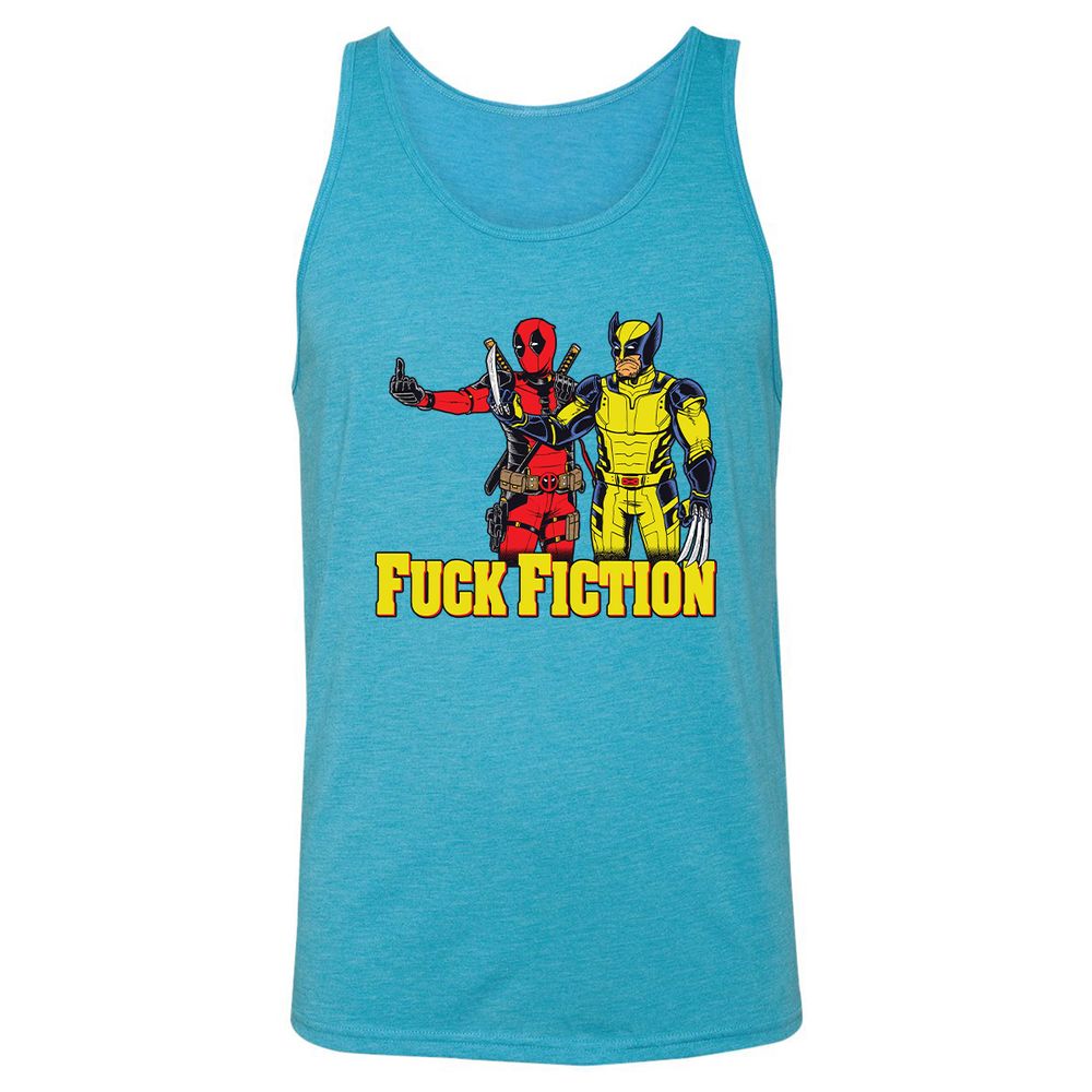 Unisex Jersey Tank - HM4GSYDJ - Aqua Triblend - 3