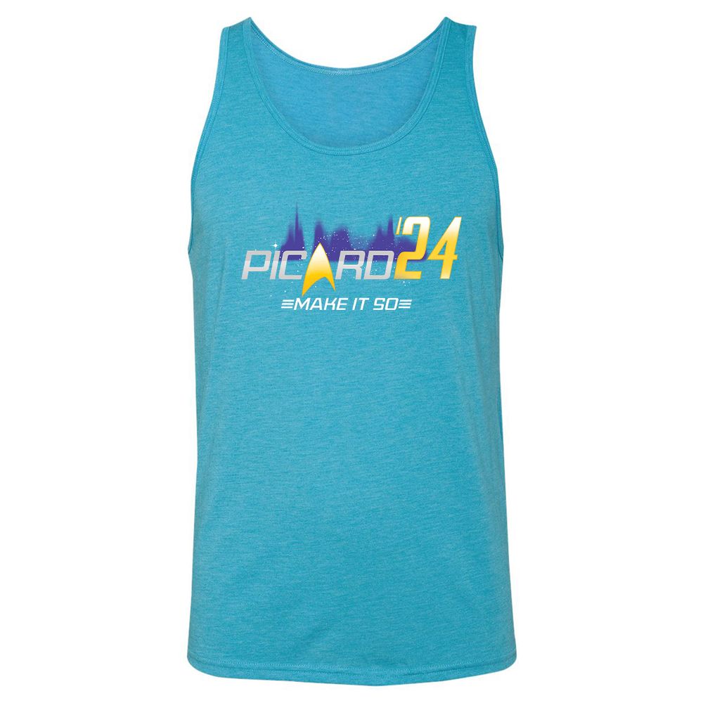 Unisex Jersey Tank - 5ZK2VBJ3 - Aqua Triblend - 3