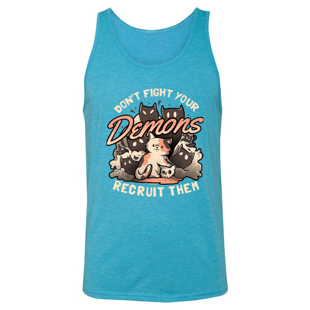 Unisex Jersey Tank - W5ZAACVG - Aqua Triblend - 3