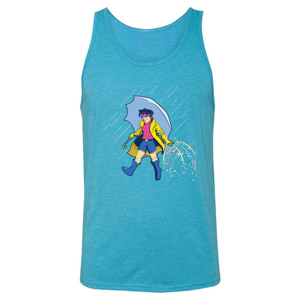 Unisex Jersey Tank - XZW1KURQ - Aqua Triblend - 3