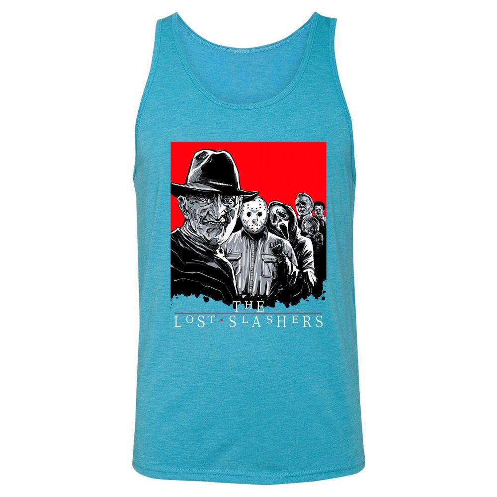 Unisex Jersey Tank - 7QT1N97R - Aqua Triblend - 3