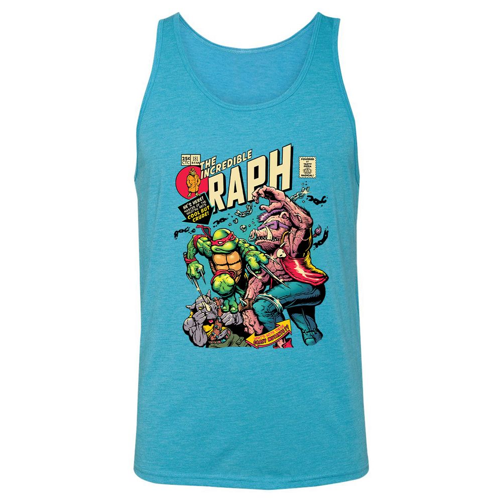 Unisex Jersey Tank - VWYS9HJQ - Aqua Triblend - 3