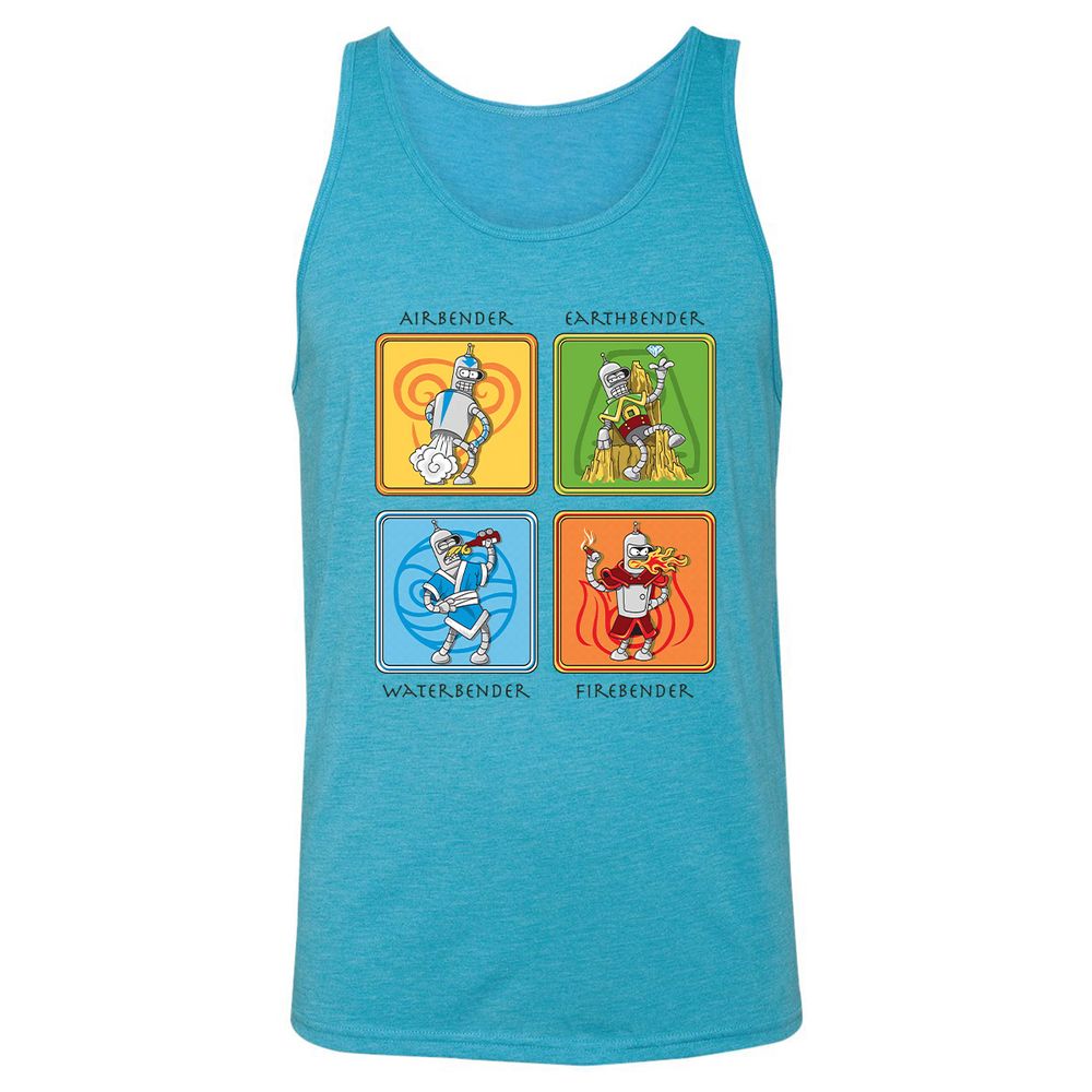 Unisex Jersey Tank - NP3AZH4E - Aqua Triblend - 3