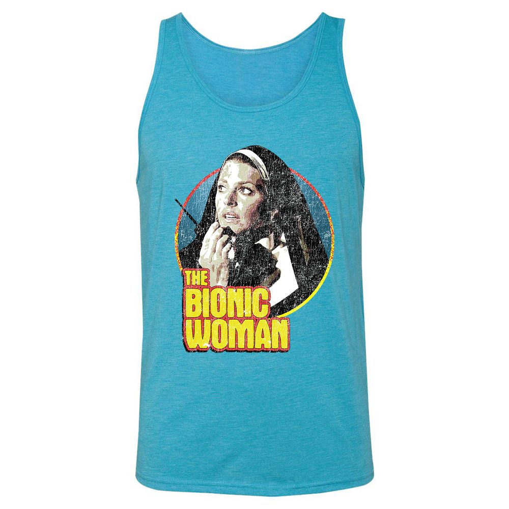 Unisex Jersey Tank - ELBFKDNQ - Aqua Triblend - 3