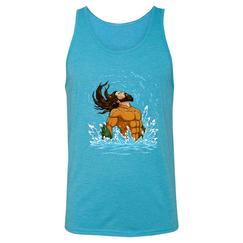 Unisex Jersey Tank - 11L29M5B - Aqua Triblend - 3