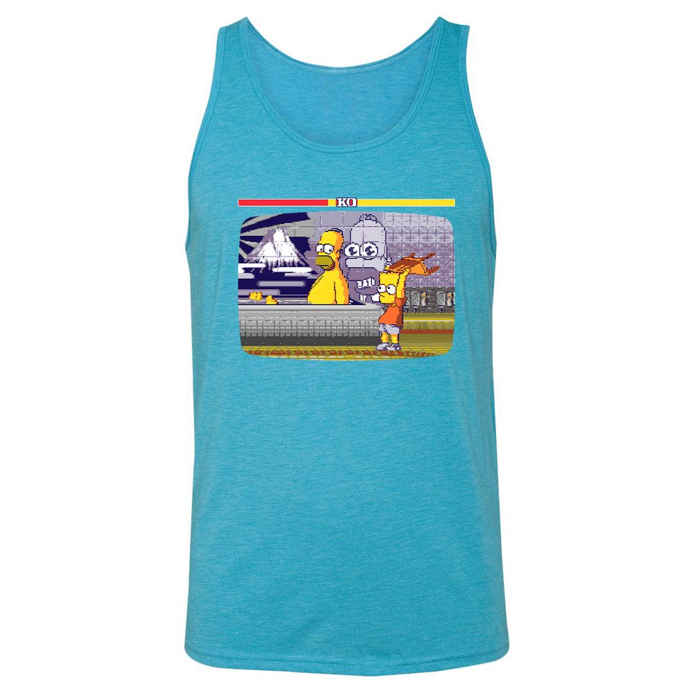 Unisex Jersey Tank - USQB4TE4 - Aqua Triblend - 3