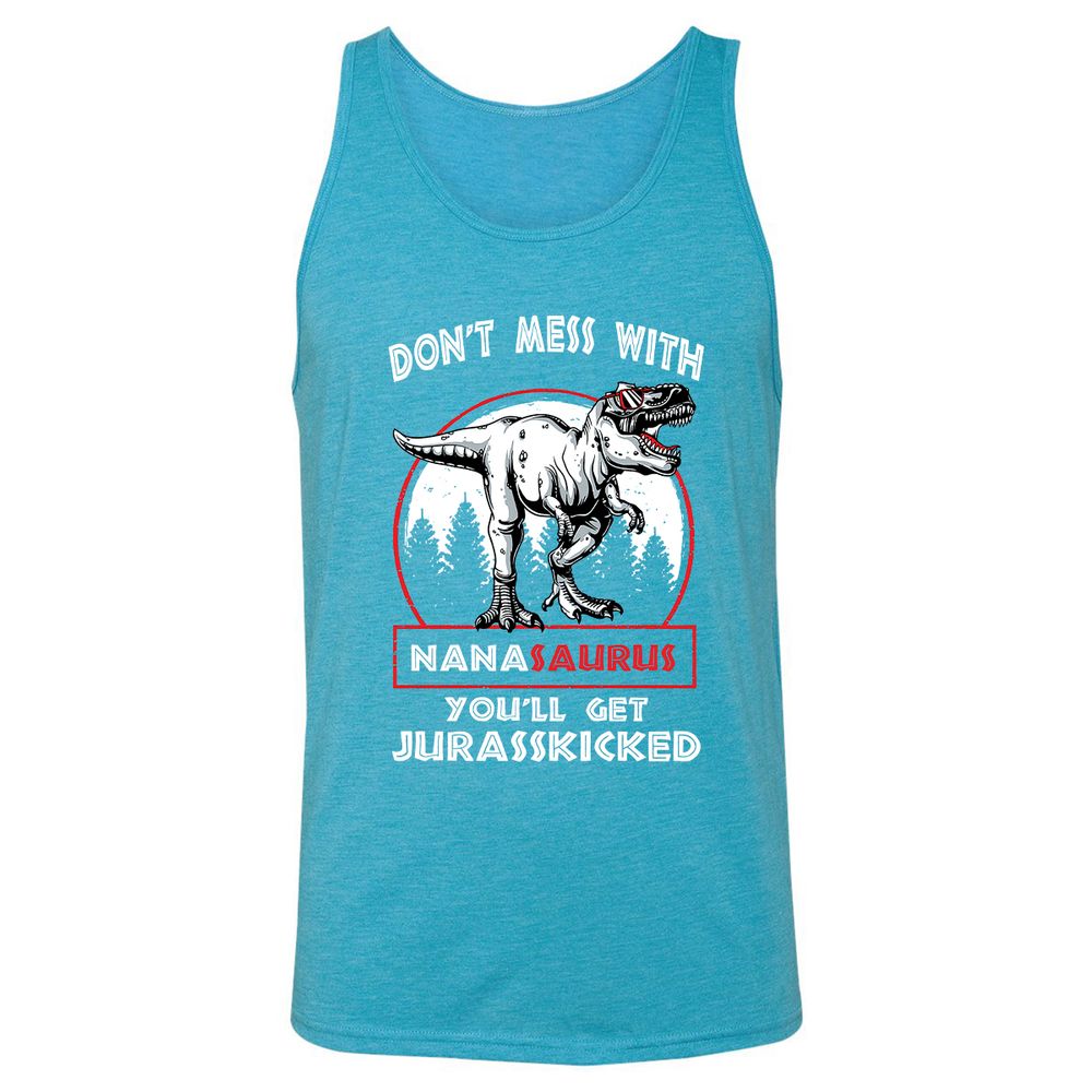 Unisex Jersey Tank - Y5NJXFKD - Aqua Triblend - 3