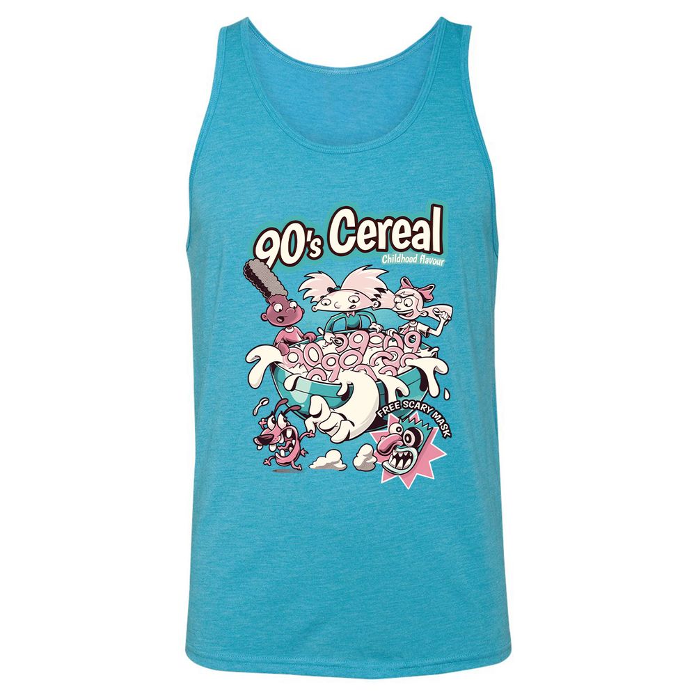 Unisex Jersey Tank - 8489J1EF - Aqua Triblend - 3