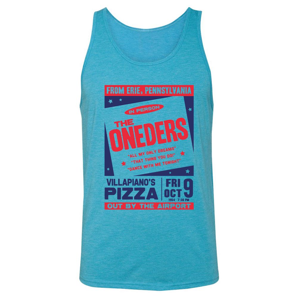 Unisex Jersey Tank - V2W6E9W3 - Aqua Triblend - 3