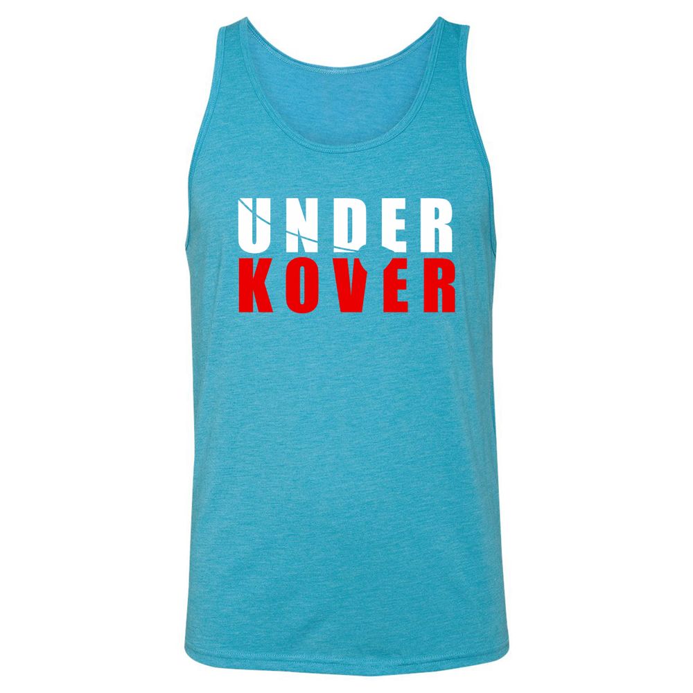 Unisex Jersey Tank - YEYJKCDE - Aqua Triblend - 3