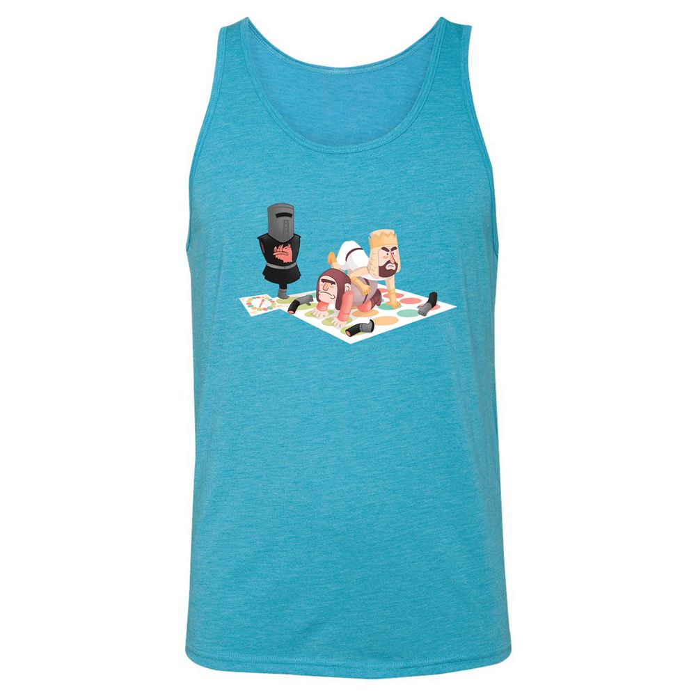 Unisex Jersey Tank - CQ33WZ8H - Aqua Triblend - 3