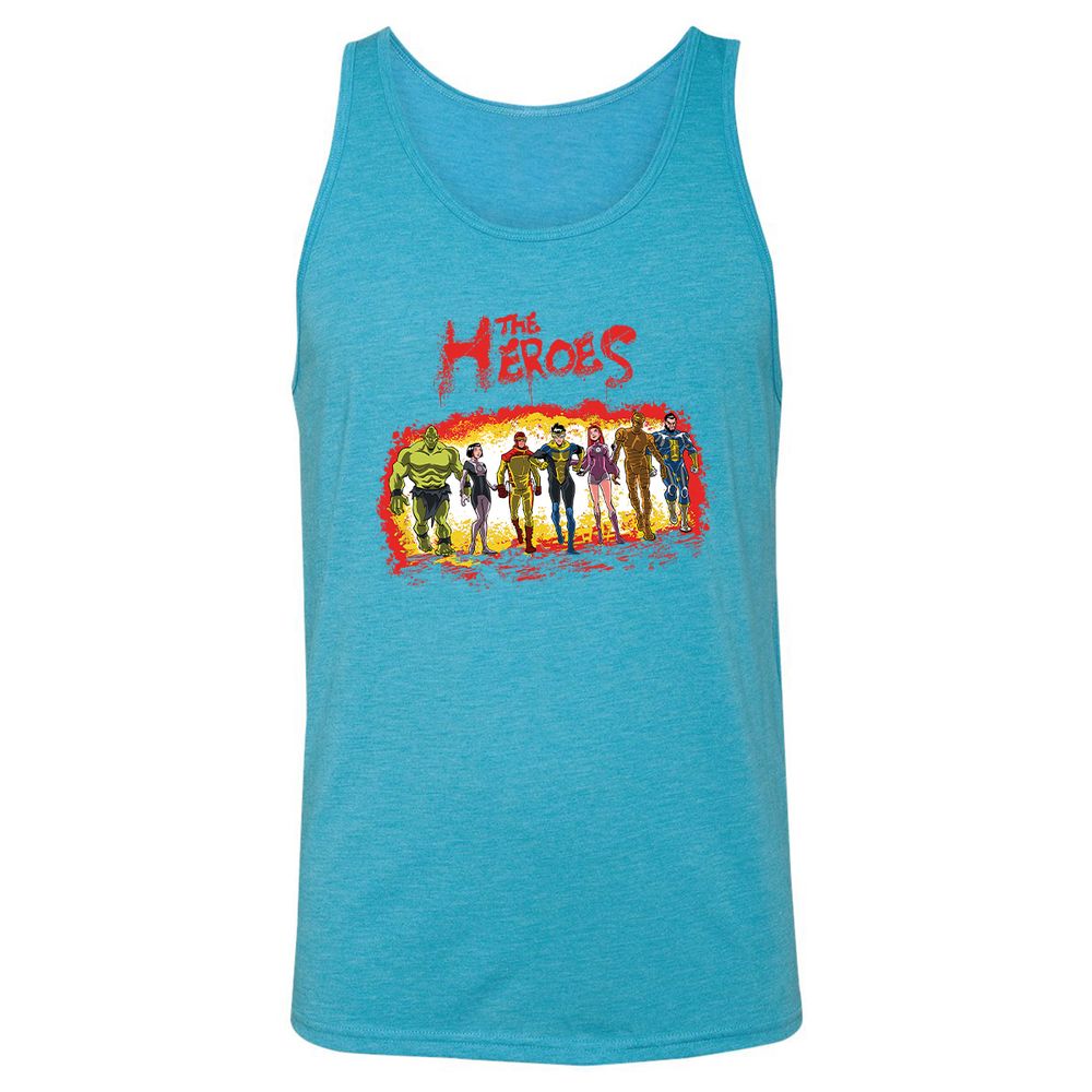 Unisex Jersey Tank - P582CA7G - Aqua Triblend - 3