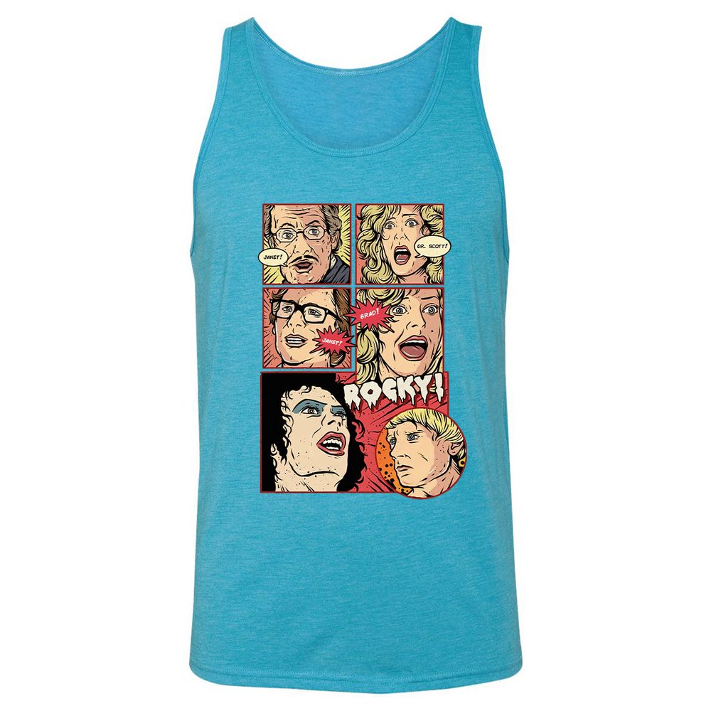 Unisex Jersey Tank - 1FK4CVH8 - Aqua Triblend - 3