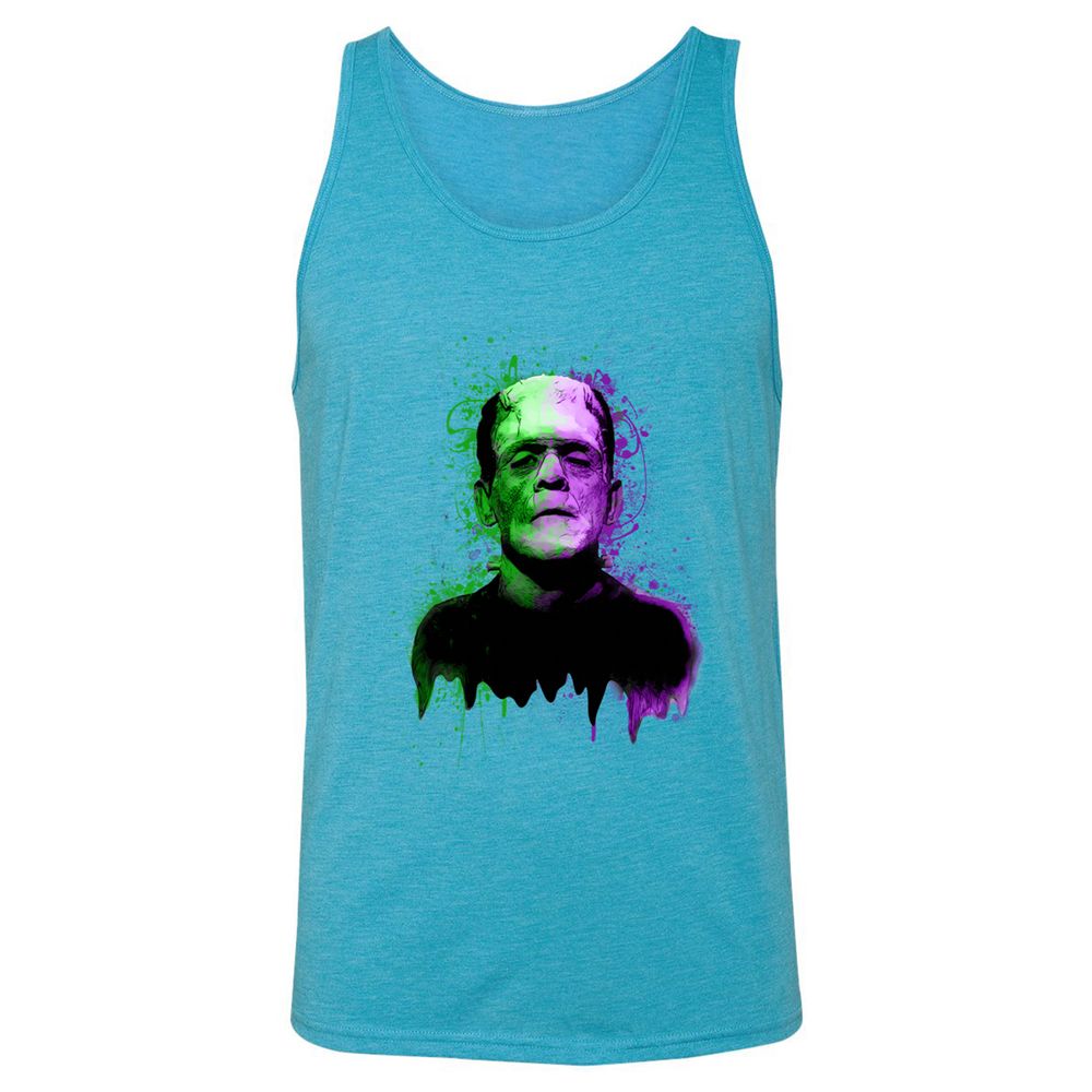 Unisex Jersey Tank - 511Z95F9 - Aqua Triblend - 3
