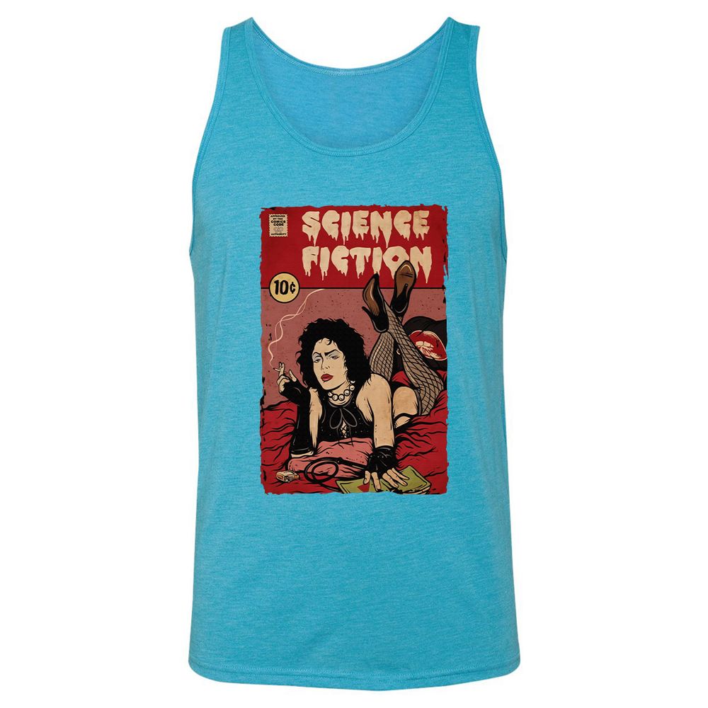 Unisex Jersey Tank - FMDNM54X - Aqua Triblend - 3