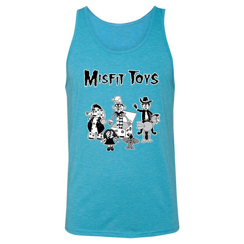 Unisex Jersey Tank - BX7Q4YQA - Aqua Triblend - 3
