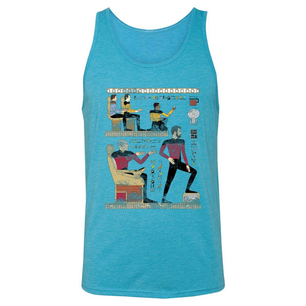 Unisex Jersey Tank - X18SKCAR - Aqua Triblend - 3