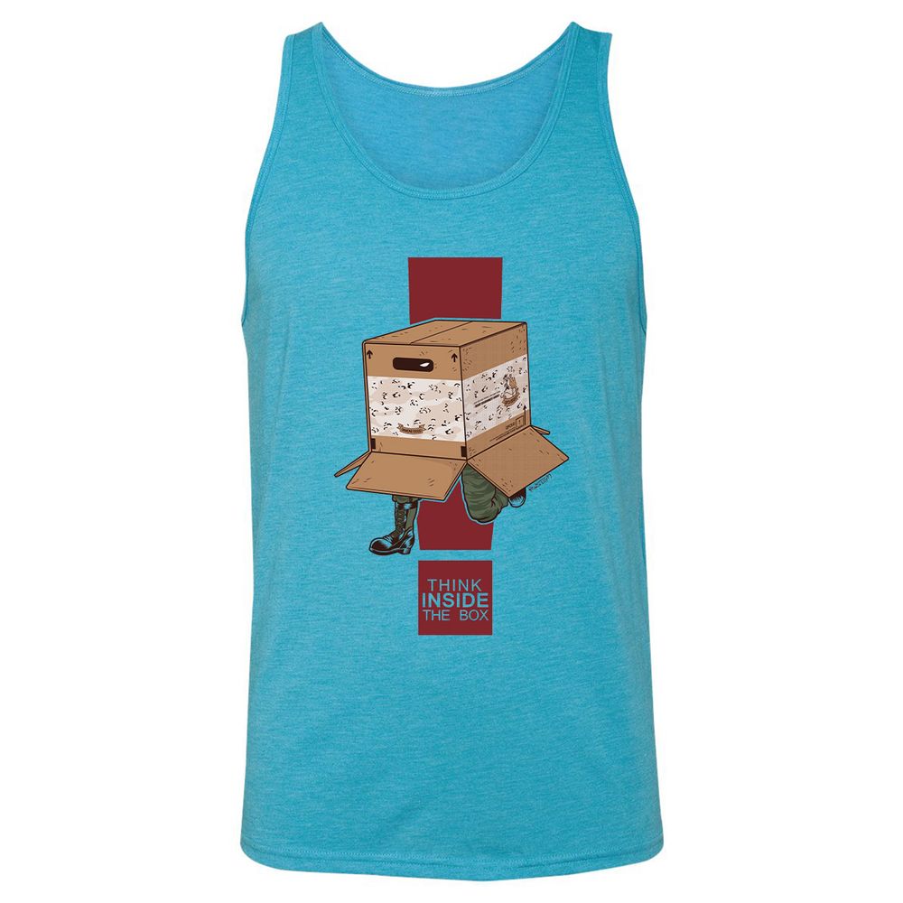 Unisex Jersey Tank - 3GRRERB1 - Aqua Triblend - 3