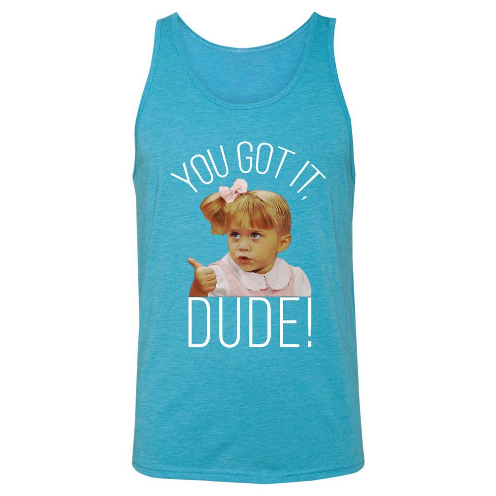 Unisex Jersey Tank - G5H2LRHF - Aqua Triblend - 3