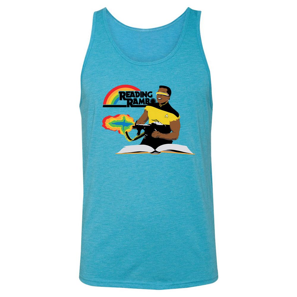 Unisex Jersey Tank - EU4RNVKH - Aqua Triblend - 3