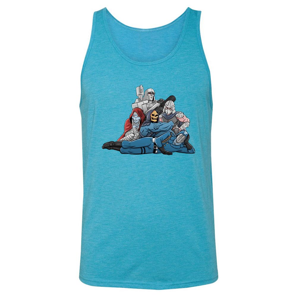 Unisex Jersey Tank - 98ZC57Y9 - Aqua Triblend - 3