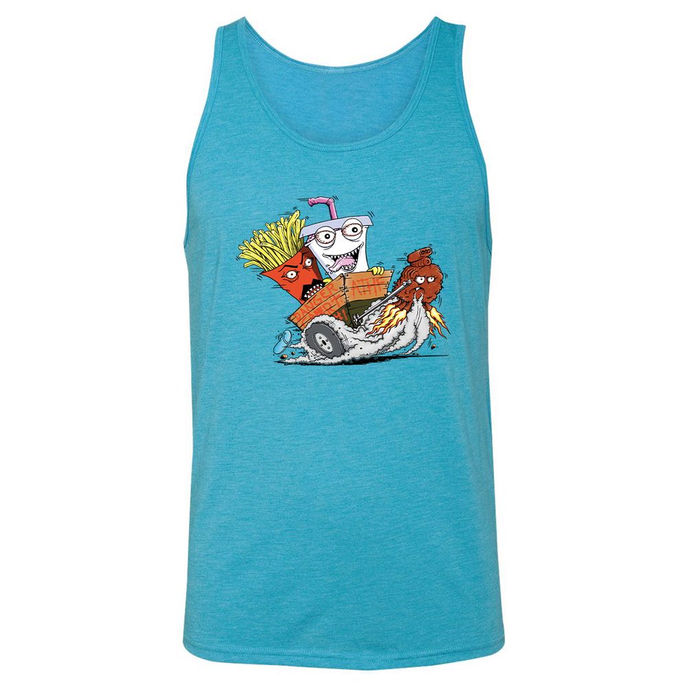 Unisex Jersey Tank - 7UY31SHX - Aqua Triblend - 3