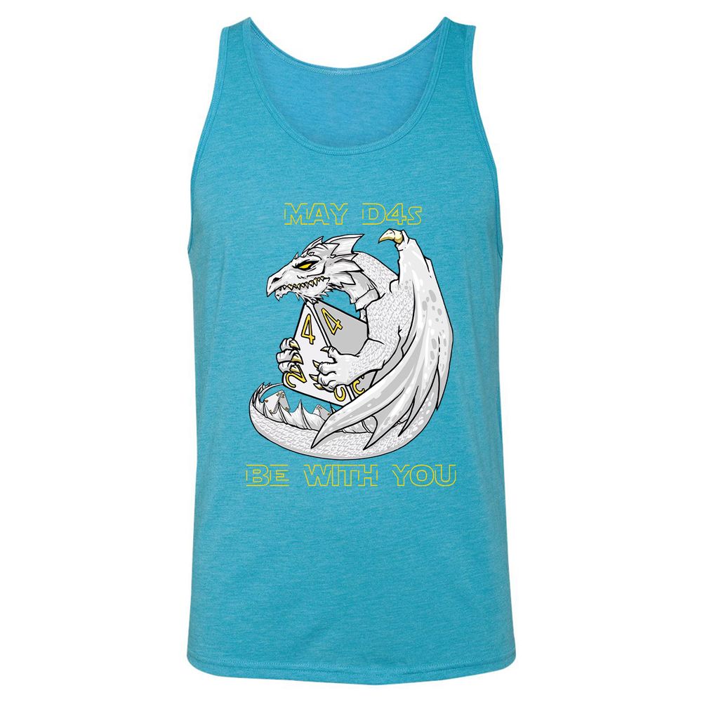 Unisex Jersey Tank - Y1R7ZSKS - Aqua Triblend - 3