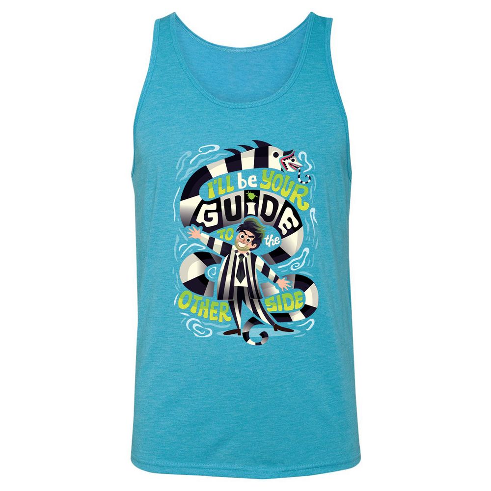 Unisex Jersey Tank - JLCDAPDJ - Aqua Triblend - 3