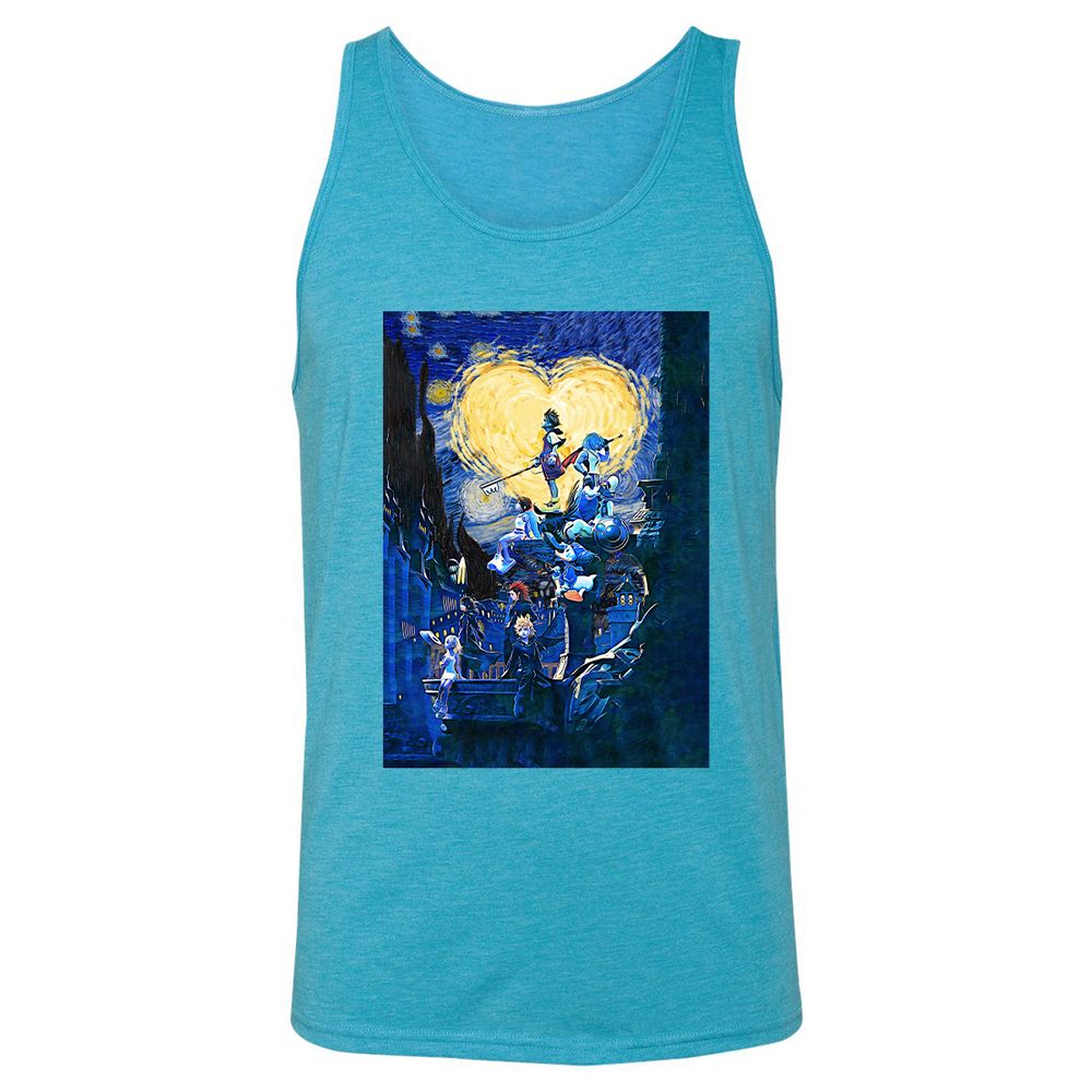 Unisex Jersey Tank - QUA88TEH - Aqua Triblend - 3