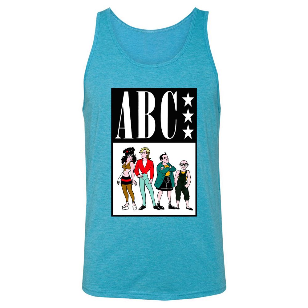 Unisex Jersey Tank - AR12FJZL - Aqua Triblend - 3