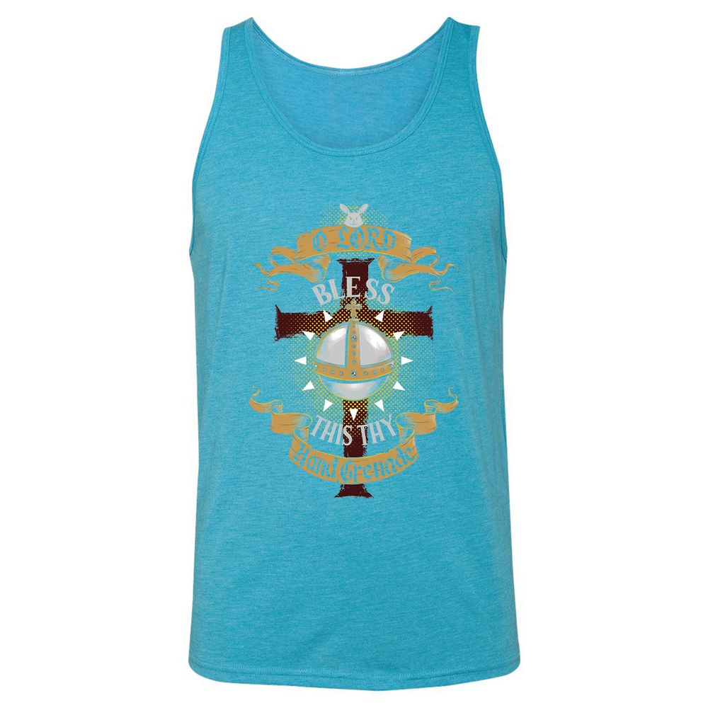Unisex Jersey Tank - 21EUPT2U - Aqua Triblend - 3