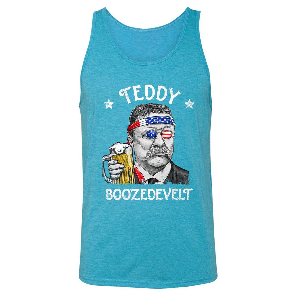 Unisex Jersey Tank - LCQ6PBU1 - Aqua Triblend - 3
