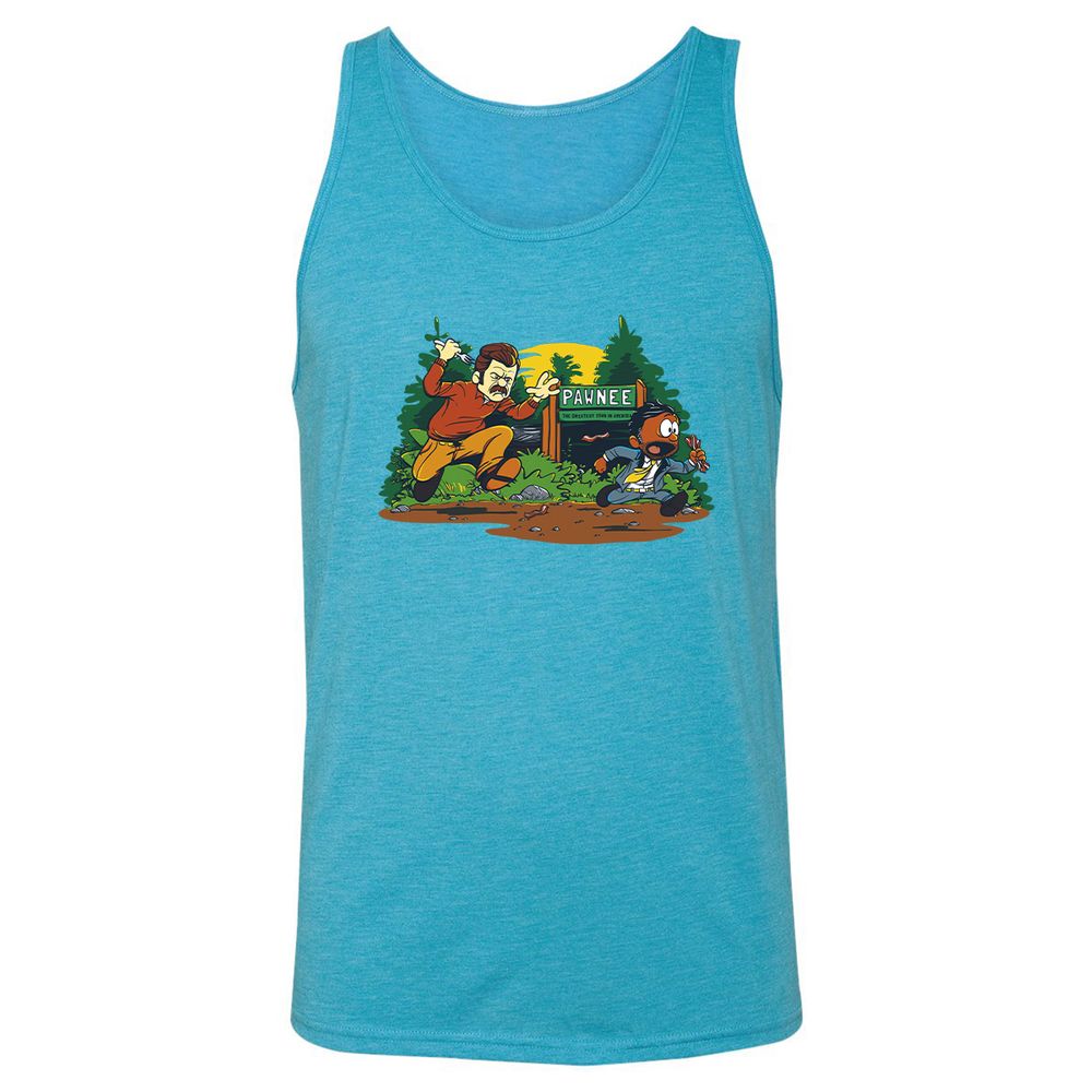 Unisex Jersey Tank - ATGMVVQ4 - Aqua Triblend - 3