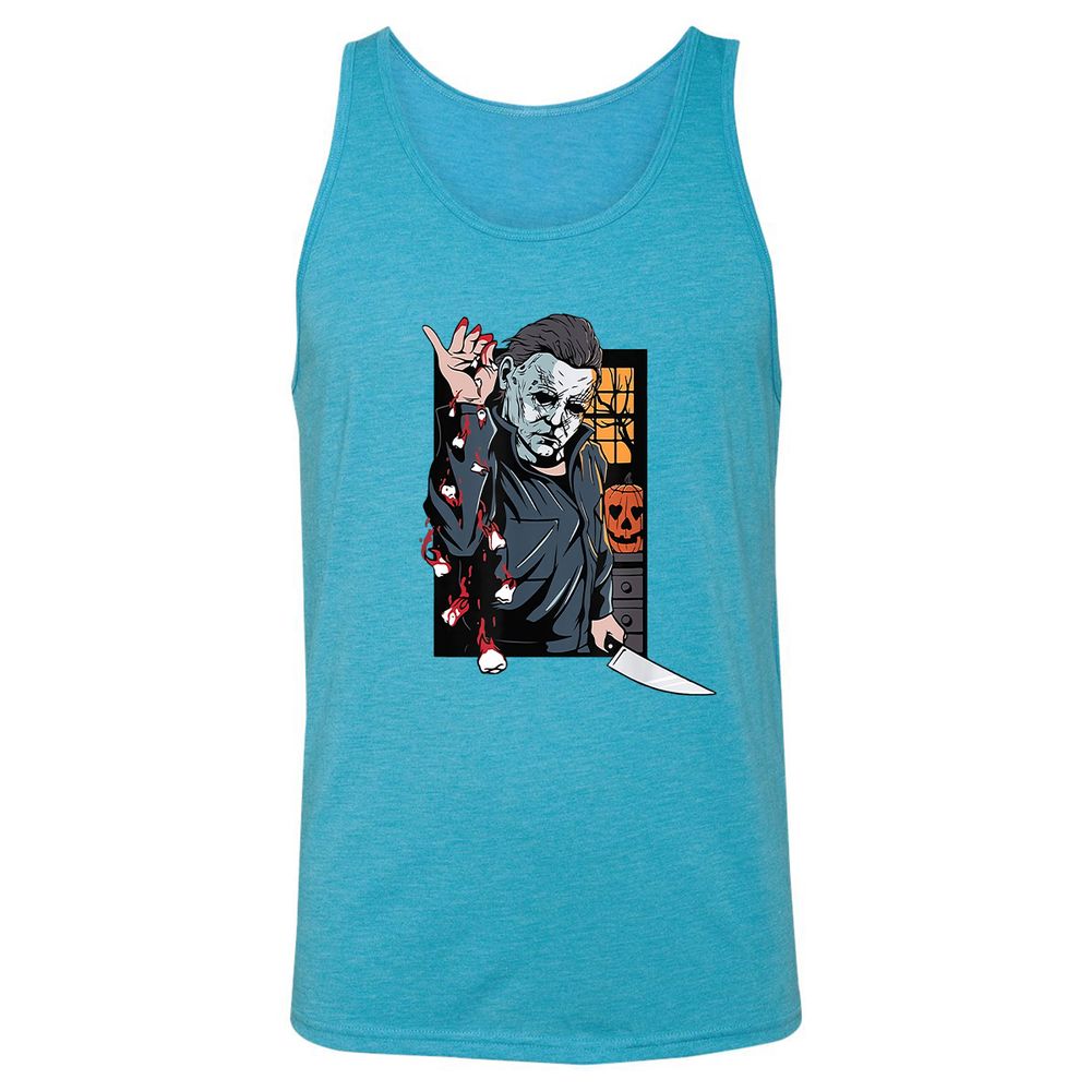 Unisex Jersey Tank - ACVUPY21 - Aqua Triblend - 3