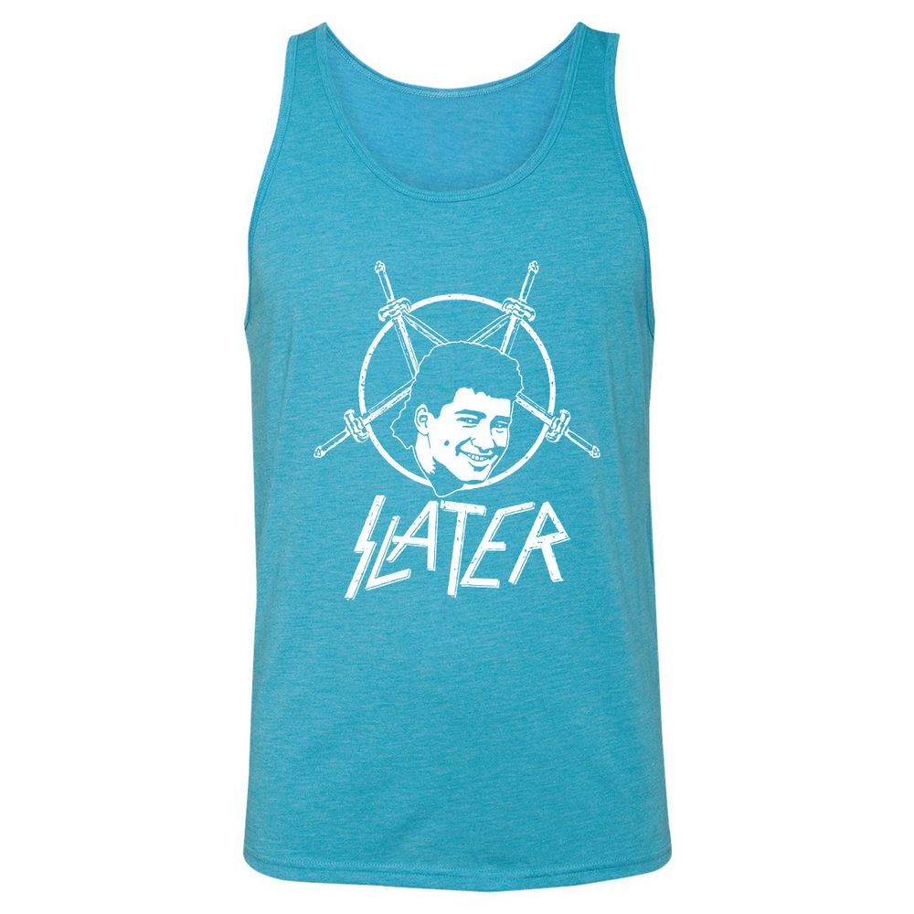 Unisex Jersey Tank - ZUDU4YYT - Aqua Triblend - 3