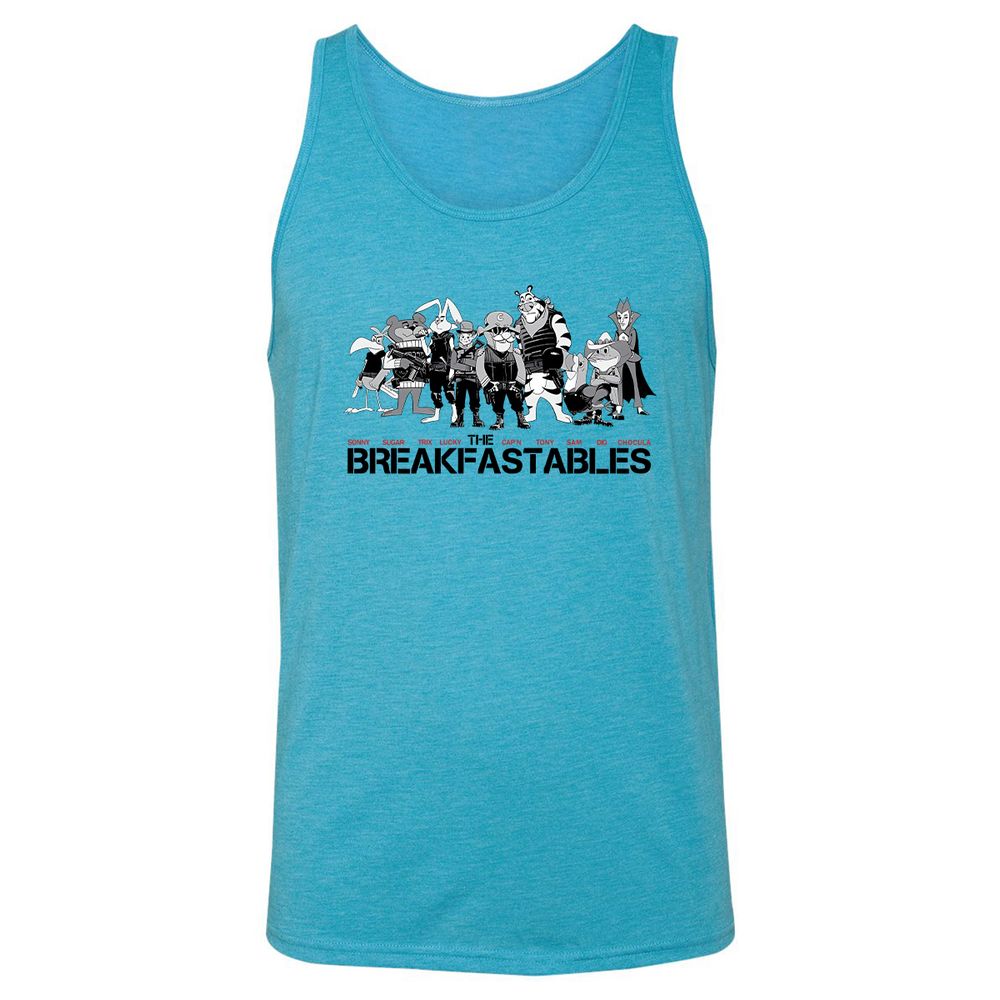 Unisex Jersey Tank - R12J3VLZ - Aqua Triblend - 3