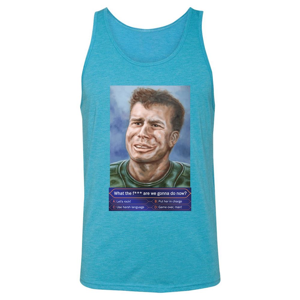 Unisex Jersey Tank - AUTAJ4MM - Aqua Triblend - 3