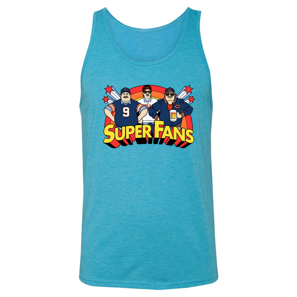 Unisex Jersey Tank - 8CWMCRH8 - Aqua Triblend - 3