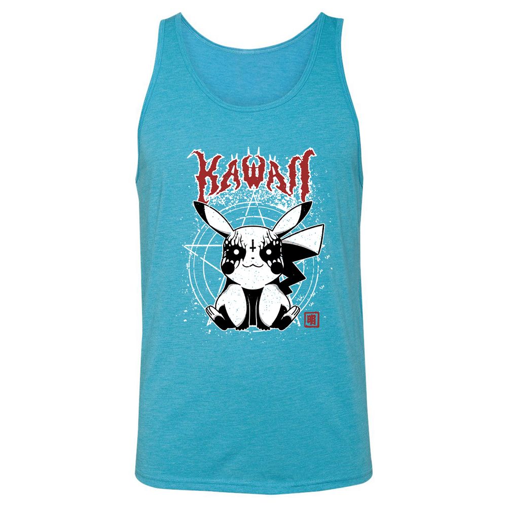 Unisex Jersey Tank - BDNXFXN7 - Aqua Triblend - 3