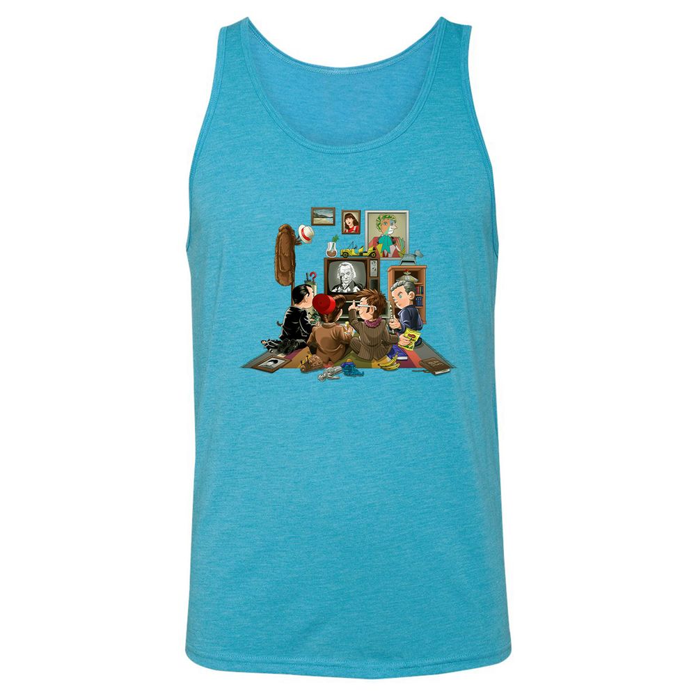 Unisex Jersey Tank - HA8S2P3A - Aqua Triblend - 3
