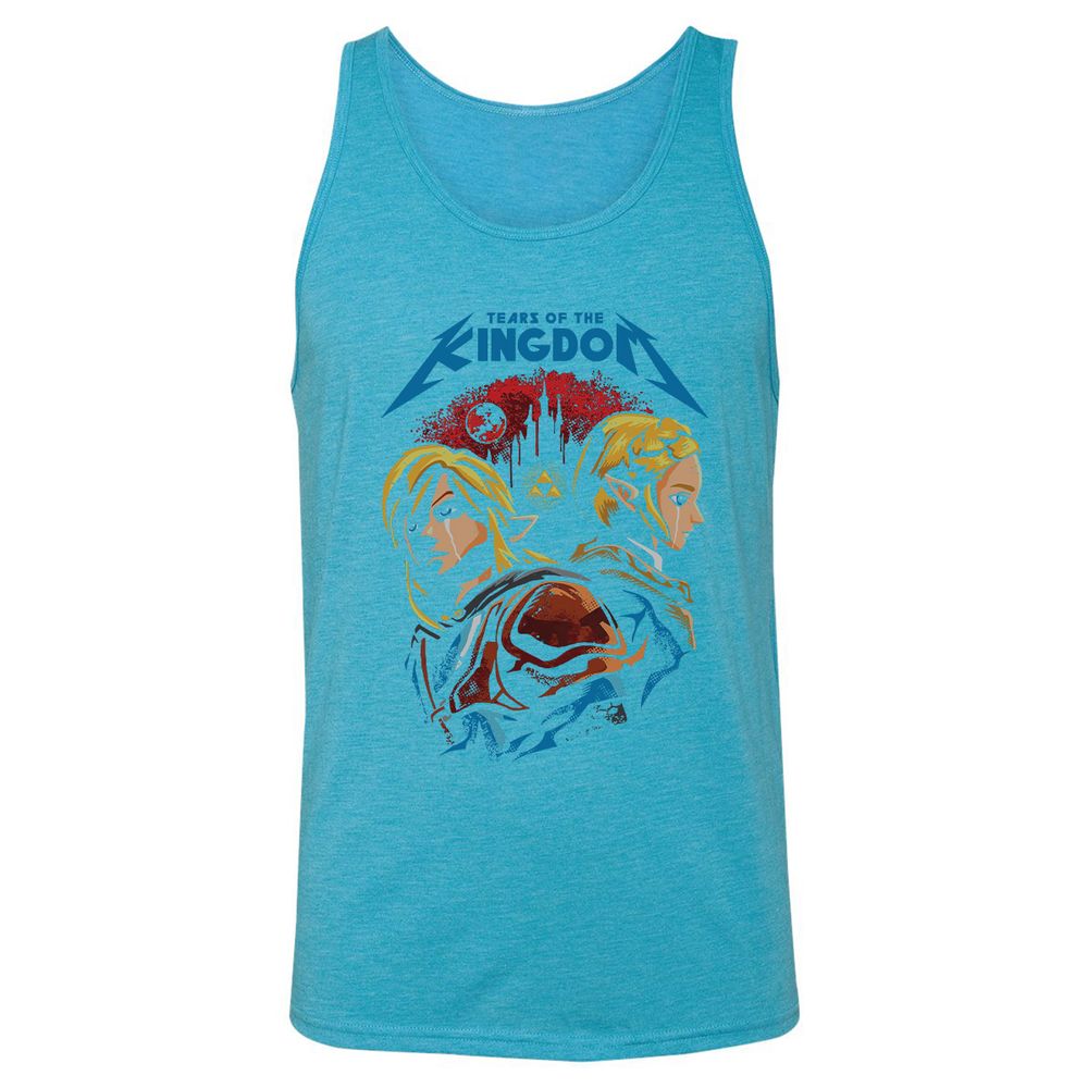 Unisex Jersey Tank - 9MLEQNEM - Aqua Triblend - 3