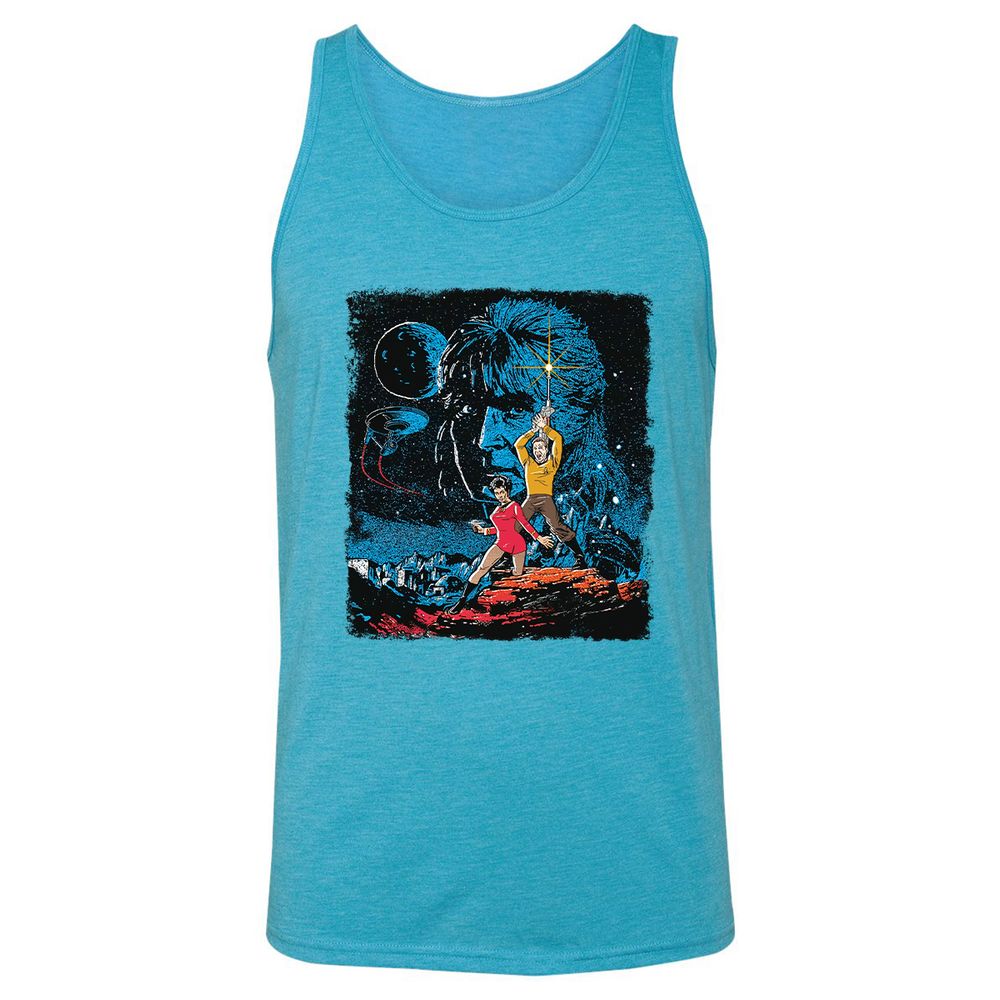 Unisex Jersey Tank - 4NH589V1 - Aqua Triblend - 3