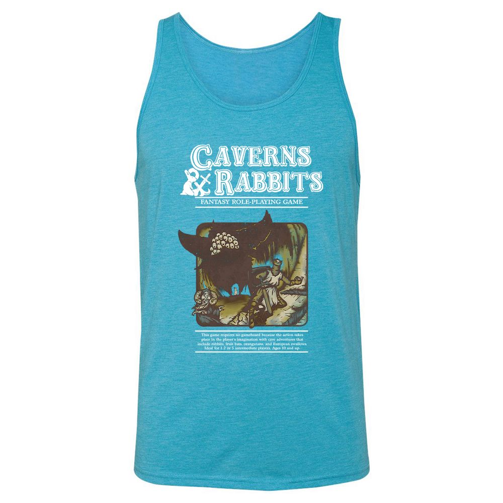 Unisex Jersey Tank - 2GEN69MX - Aqua Triblend - 3