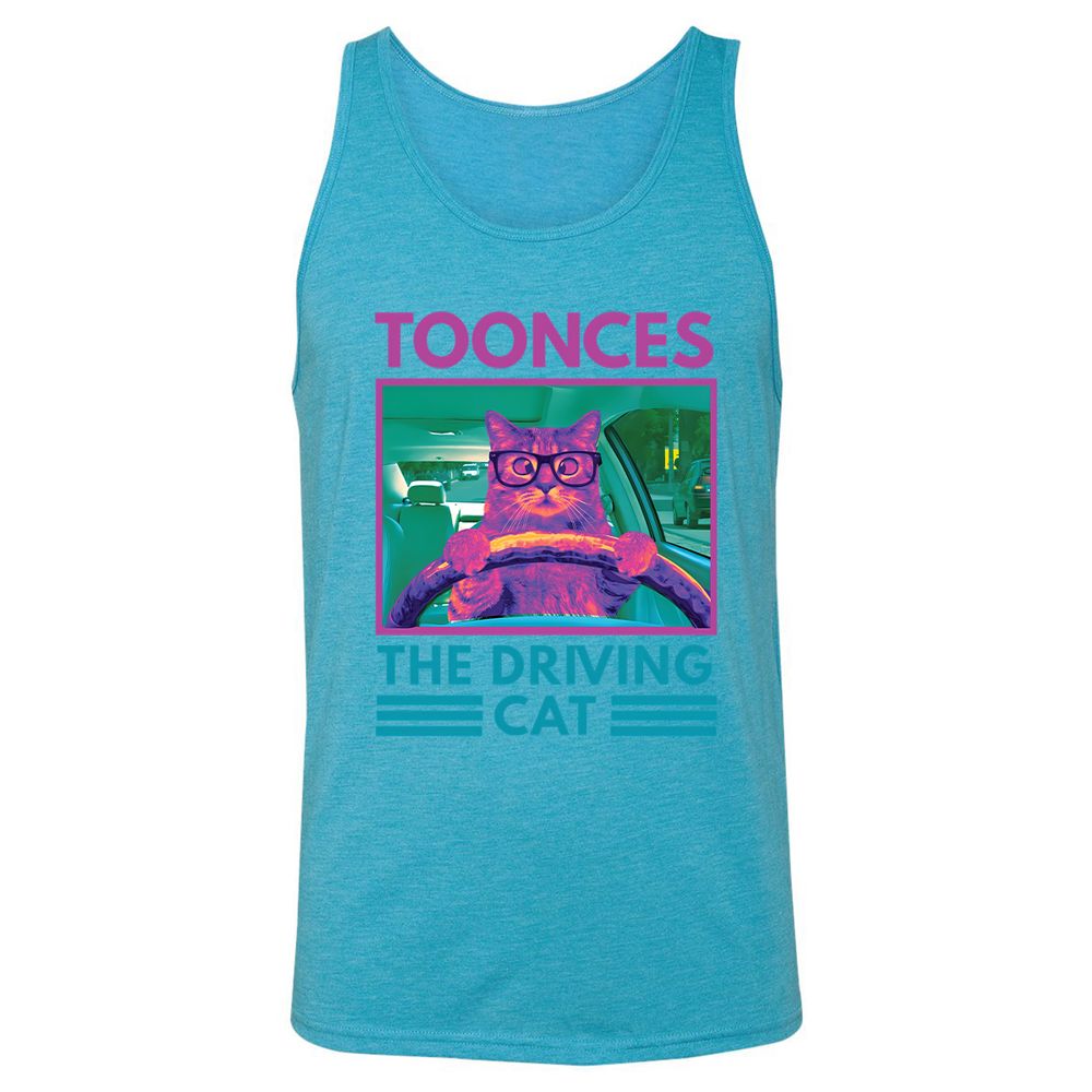 The Driving Cat - Aqua Triblend - 3