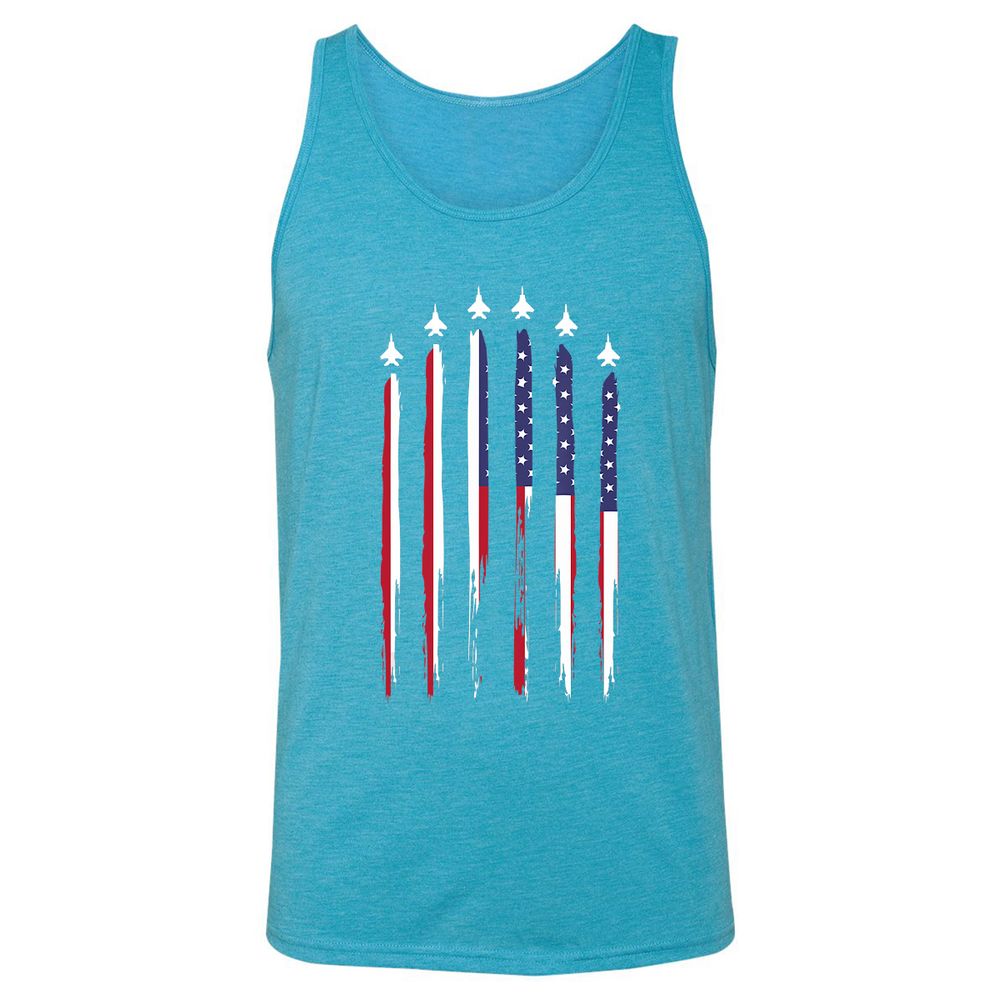 Unisex Jersey Tank - R2PBZ1UG - Aqua Triblend - 3
