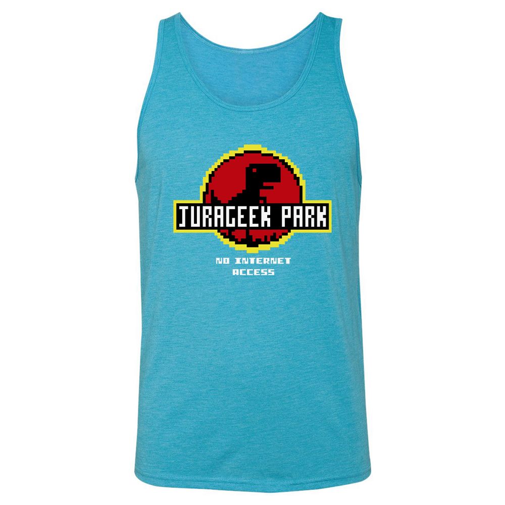 Unisex Jersey Tank - RUBPFWER - Aqua Triblend - 3