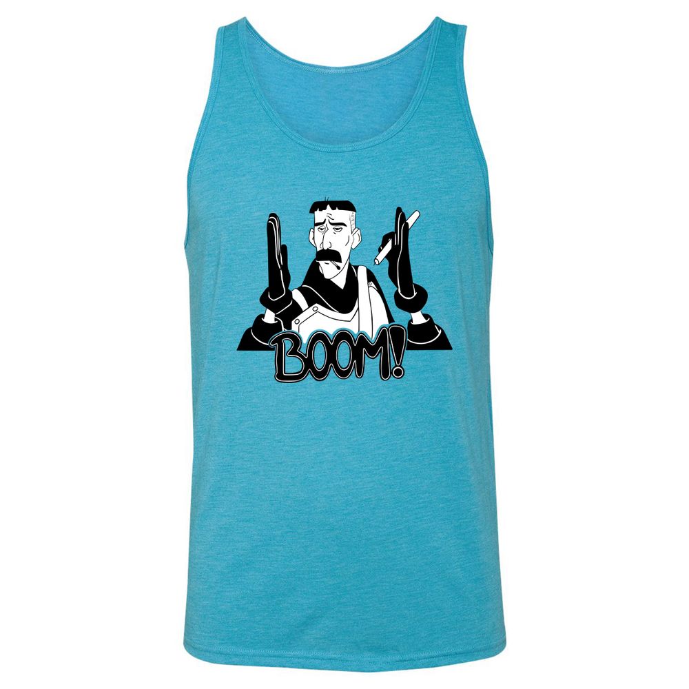 Unisex Jersey Tank - WNWDYXPA - Aqua Triblend - 3