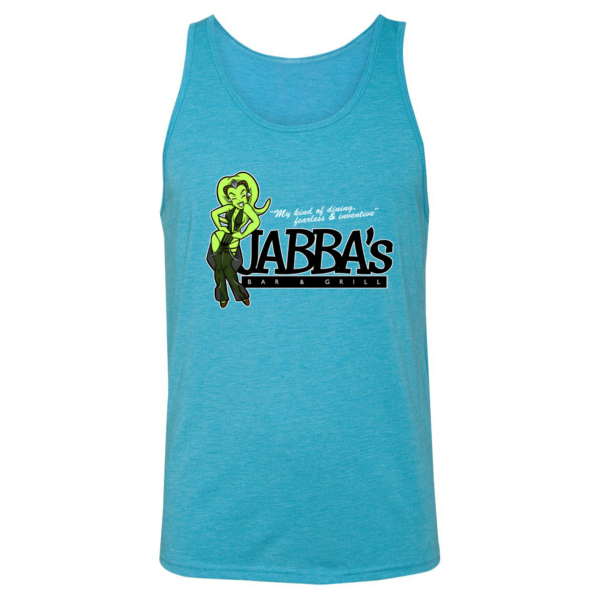 Unisex Jersey Tank - F9XLX9KX - Aqua Triblend - 3