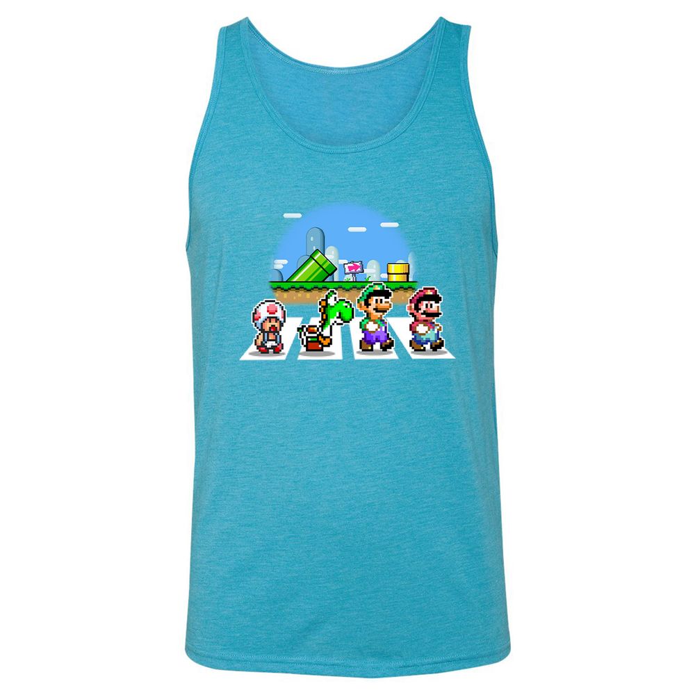 Unisex Jersey Tank - UMQCL3R2 - Aqua Triblend - 3
