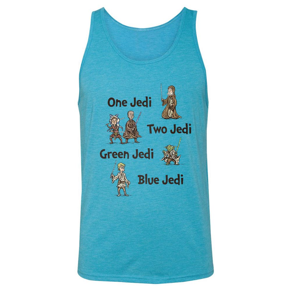 Unisex Jersey Tank - WLE6VVHC - Aqua Triblend - 3